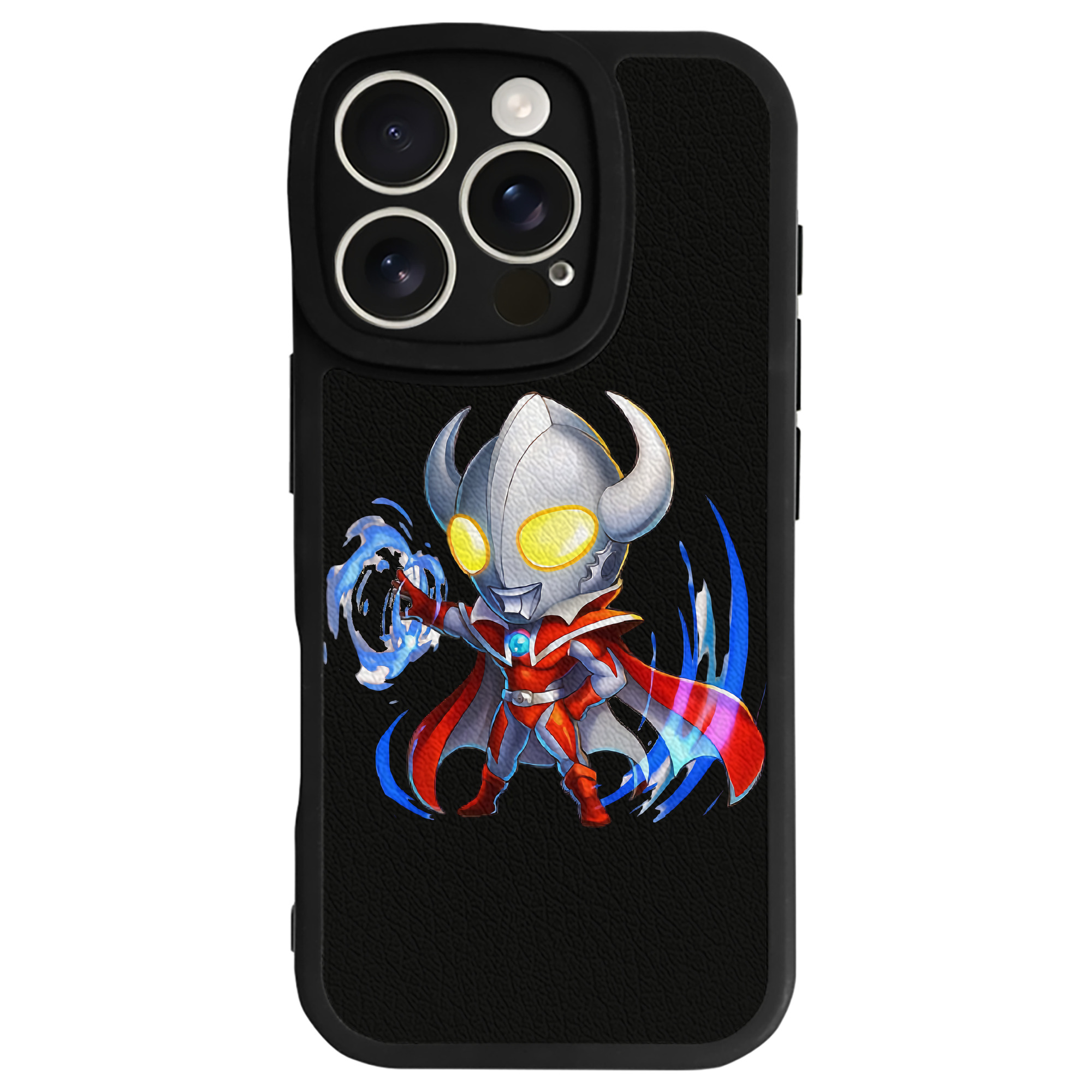 （画像用） ウルトラマン Ultraman 【iPhone 16シリーズ対応】シリコンスマホケース（レザー調） 材質：シリコン